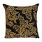 Edge Collections - 22-inch H x 22-inch W x 6-inch D - Black - Floral Embroidered Throw Pillow for Decorative Accent - 1 Piece